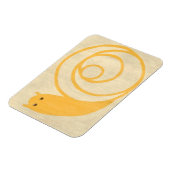 Gele slak op de achtergrond van Cream Magneet (Linkerzijde)