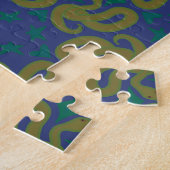 Gele Slangenpuzzel Legpuzzel (Zijkant)