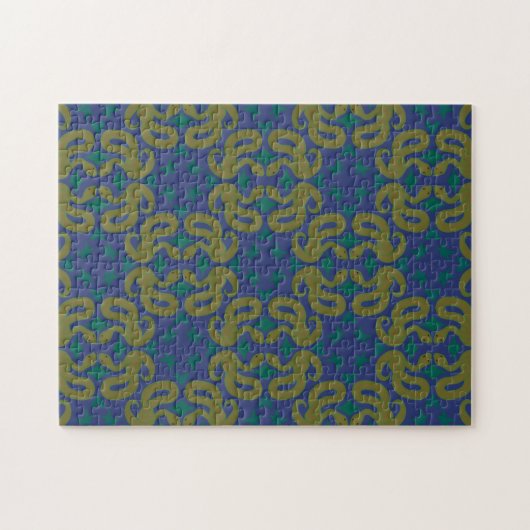 Gele Slangenpuzzel Legpuzzel (Horizontaal)