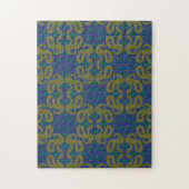 Gele Slangenpuzzel Legpuzzel (Verticaal)