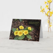 Gele sleutelbloemen: De lente is op de manier! Kaart (Gele Bloem)