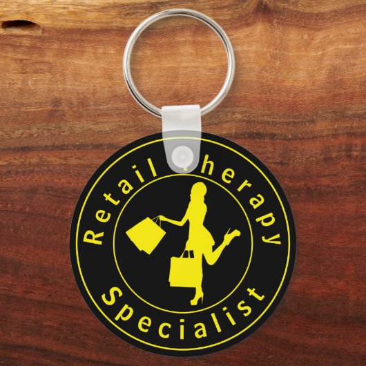 Gele Sleutelhanger voor detailhandel (Voorkant)