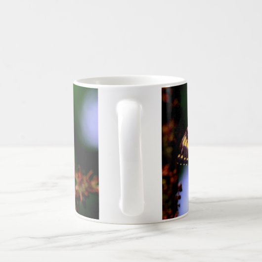 gele slikstaartvlinder koffiemok (Handvat)