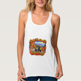 Gele Smoky Mountain Herfst Trail Therapie Tanktop