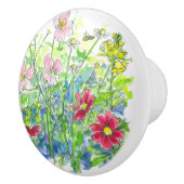 Gele Snapdraken Honey Bee Cosmos Keramische Knop (Rechts)