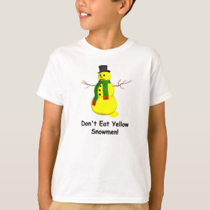 Gele Sneeuwman T-shirt