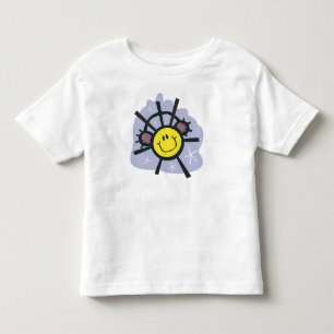 Gele sneeuwvlokken met oorsnufjes kinder shirts