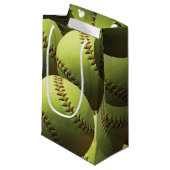 Gele sofballetjes overal klein cadeauzakje (Voorkant Gekanteld)