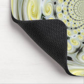 Gele Soft Cloud Swirl Mousepad Muismat (Hoek)