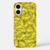 Gele softbal achtergrond Case-Mate iPhone case (Achterkant)