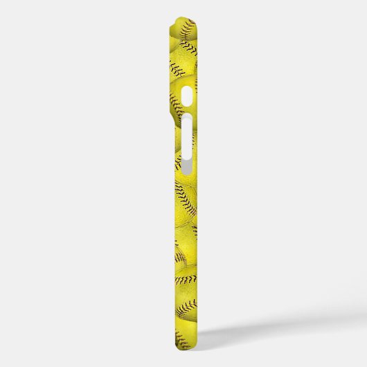 Gele softbal achtergrond Case-Mate iPhone case (Achterkant / Links)