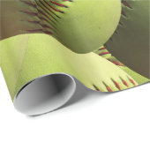 Gele Softball bekleed Cadeaupapier (Rol Hoek)