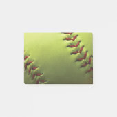 Gele Softball Fade to Black Post-it® Notes (Voorkant)