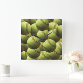 Gele Softball Fast Pitch Multi-Ball Vierkante Klok (Huis)