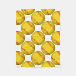 Gele Softball Fleece Deken