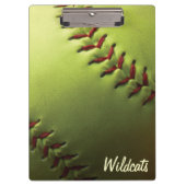 Gele Softball Klembord (Voorkant)