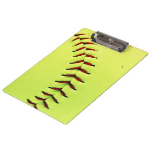 Gele softball klembord