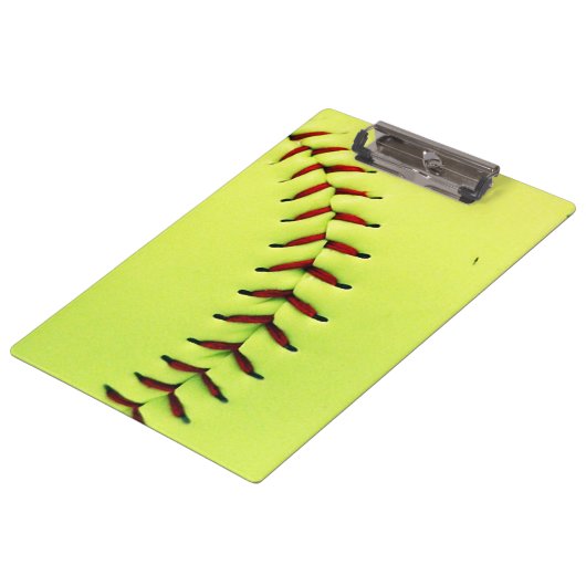 Gele softball klembord (Gekanteld)