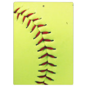 Gele softball klembord (Achterkant)