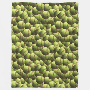 Gele Softball Multi Diamond Fleece Deken