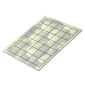 Gele Softball Multiball Calendar Blank Notitieblok (Schuin)