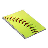 Gele softball notitieboek (Rechterzijde)