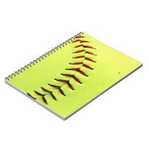 Gele softball notitieboek