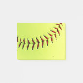 Gele softball post-it® notes (Voorkant)