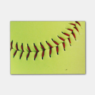 Gele softball post-it® notes
