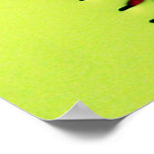 Gele softball poster (Hoek)