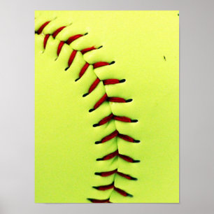 Gele softball poster