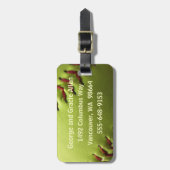 Gele Softball Single Bagagelabel (Voorkant verticaal)