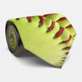 *Gele Softball Stropdas (Opgerold)