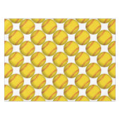 Gele Softball Tafelkleed (Voorkant (Horizontaal))