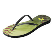 Gele Softball Teenslippers (Schuin)