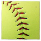 Gele softball tegeltje (Voorkant)