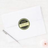 Gele Songbirds in Tree Green Product Label (Envelop)