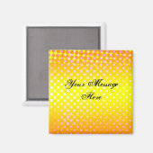 Gele Sparkle Magnet (Voorkant / Achterkant)