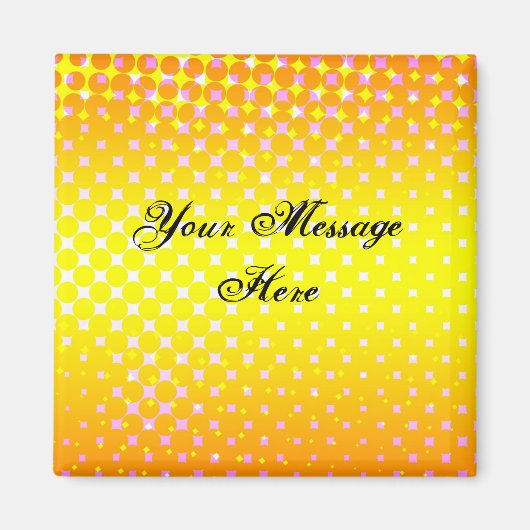 Gele Sparkle Magnet (Voorkant)