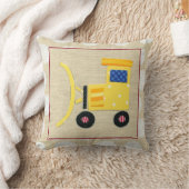 Gele Speelgoed Bulldozer Truck van Chariklia Zarri Kussen (Deken)