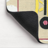 Gele Speelgoed Bulldozer Truck van Chariklia Zarri Muismat (Hoek)