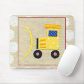 Gele Speelgoed Bulldozer Truck van Chariklia Zarri Muismat (Met muis)