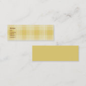 Gele speldenhuid - Skinny Mini Visitekaartje (Voorkant / Achterkant)