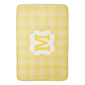 Gele speldenmonogrammed Bath Mat (Voorkant Verticaal)