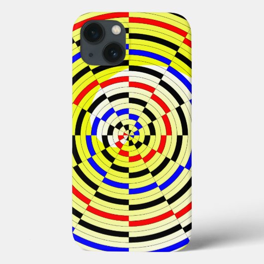 Gele spiralen door Kenneth Yoncich Case-Mate iPhone Case (Achterkant)