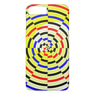 Gele spiralen door Kenneth Yoncich Case-Mate iPhone Case