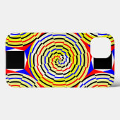 Gele spiralen door Kenneth Yoncich Case-Mate iPhone Case (Achterkant (horizontaal))