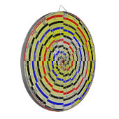 Gele spiralen door Kenneth Yoncich Dartbord (Voorkant Links)