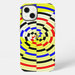 Gele spiralen door Kenneth Yoncich iPhone 13 Hoesje