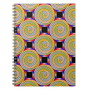 Gele spiralen door Kenneth Yoncich Notitieboek